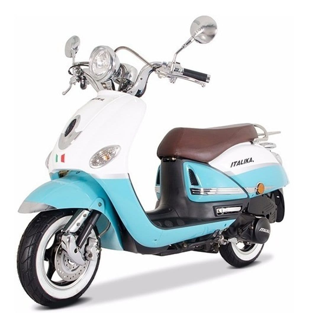 Fashion Motocicleta Italika de Motoneta- Modelo VITALIA150 AZUL BLAN