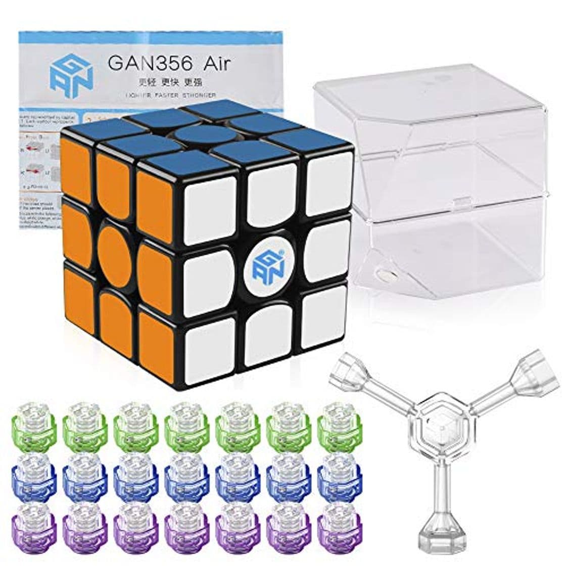 Lugar Coogam GAN 356 Air Master Cubo de Velocidad 3x3x3 Negro Gans 356