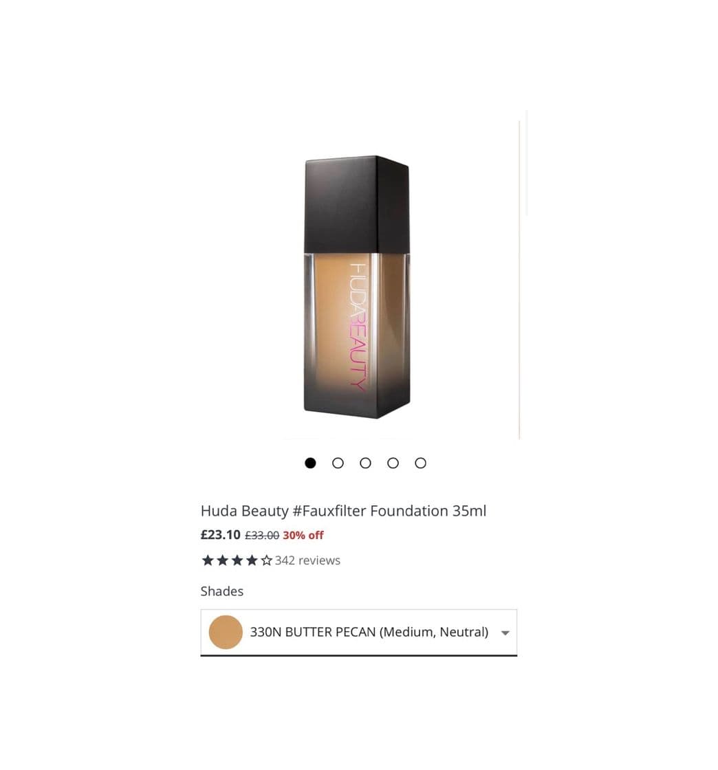 Producto Huda Beauty #Fauxfilter Foundation 35ml