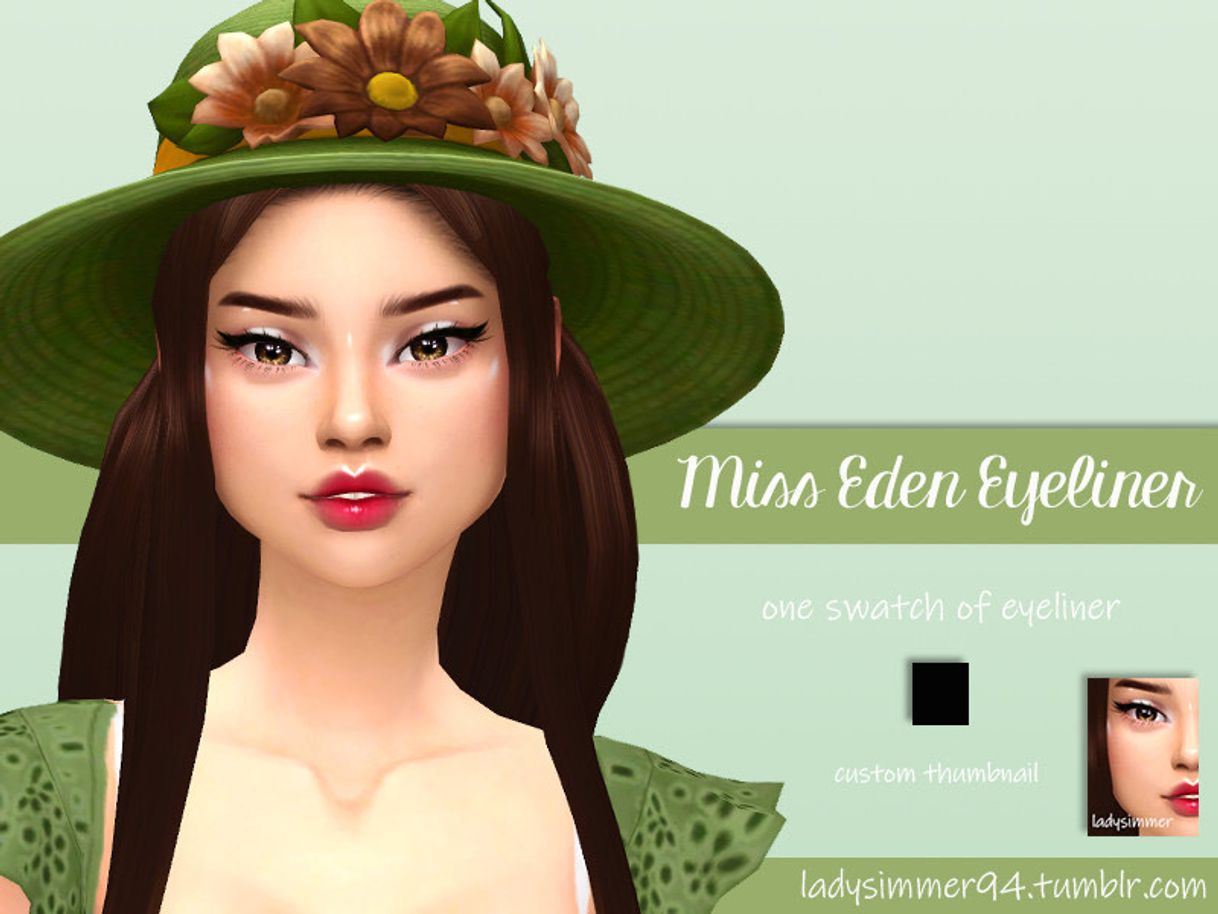 Moda LadySimmer94's Miss Eden Eyeliner - The Sims Resource