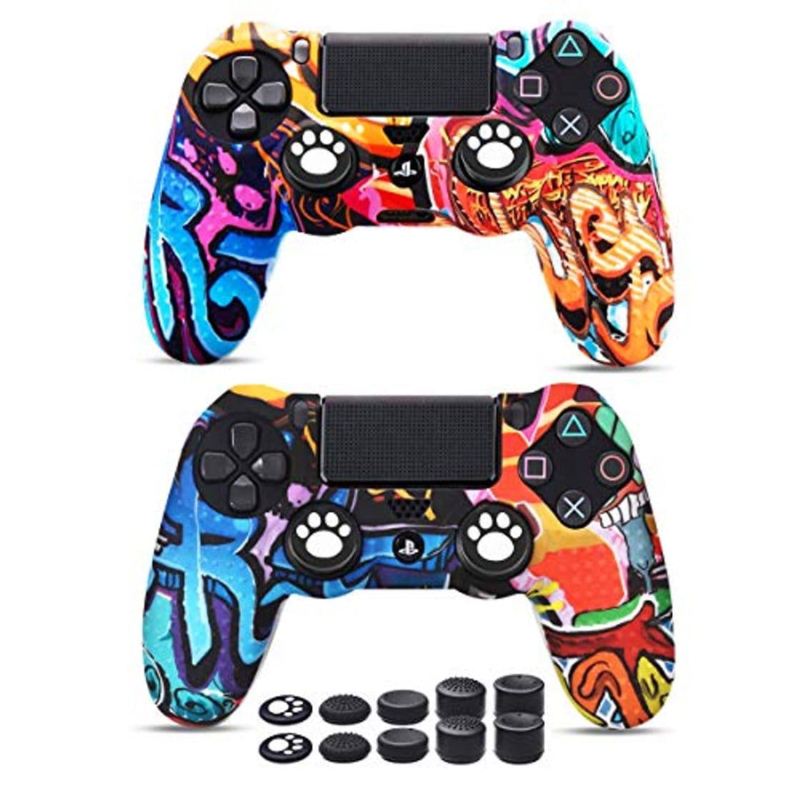 Product 6amLifestyle Funda Protectora Antideslizante de Silicona para Mando PS4, Carcasa para Sony