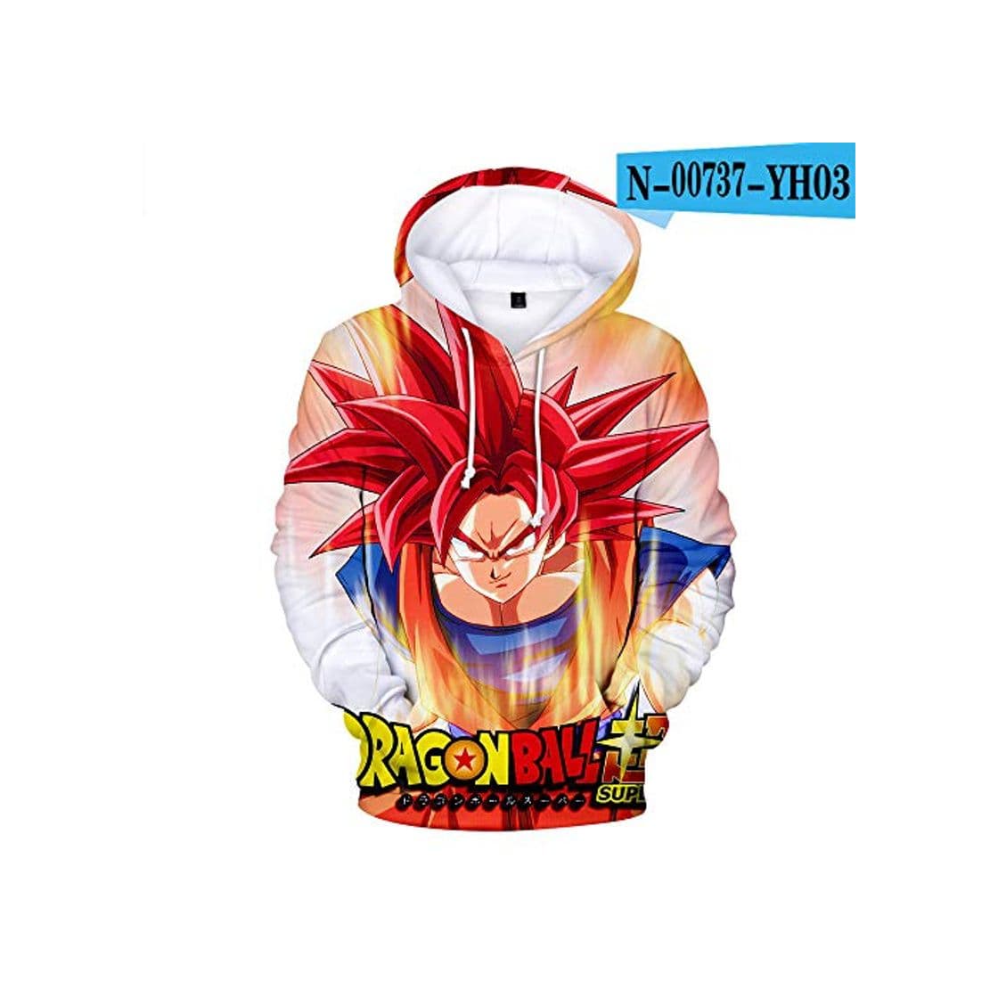 Product yibuf Sudadera con Capucha De Anime 3D Dragon Ball Z Sudadera con