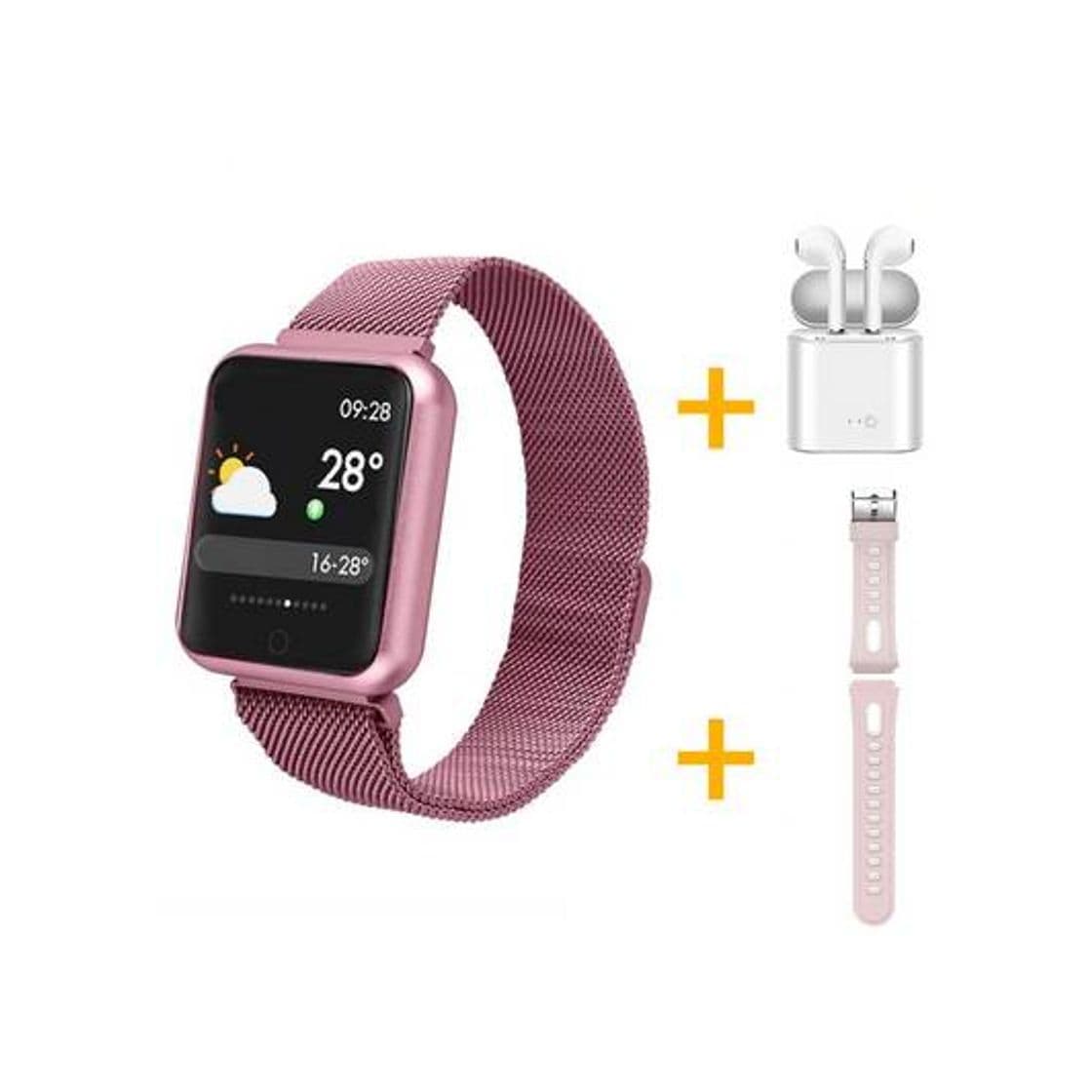 Product Relógio Eletrônico Smartwatch P68 Rosa