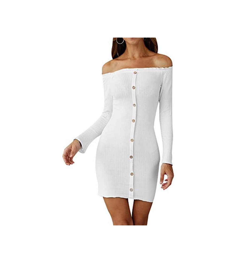 Producto Ajpguot Verano Mujer Apretado Corto Vestidos Elegante Bodycon Vestidos de Fiesta Sexy