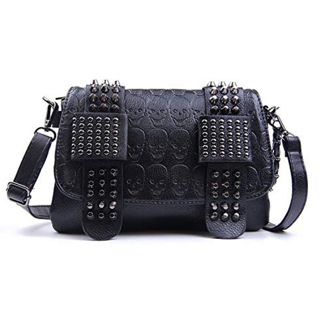 Producto EVEOUT Bolso Bandolera Estampado de Calaveras Punk para Mujer Bolso de Hombro