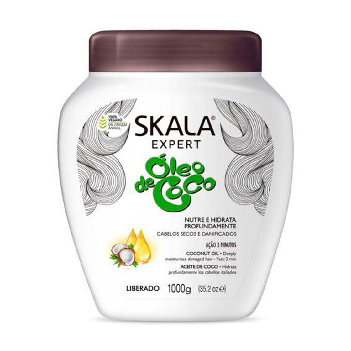 Moda Creme de Tratamento Skala Óleo de Coco 1Kg - Araujo Mobile