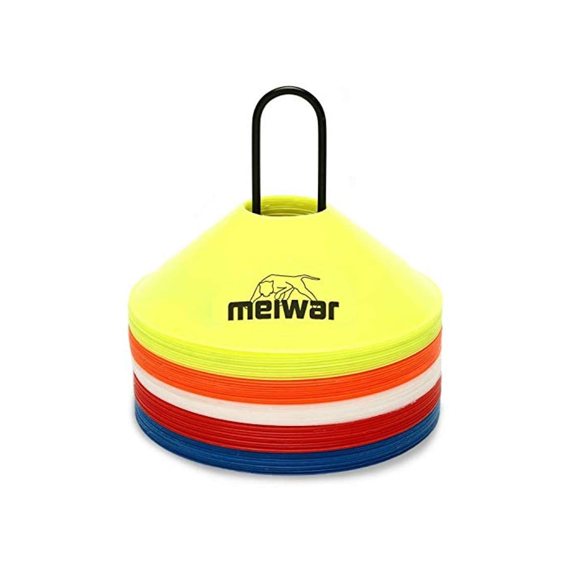 Producto meiwar 20x Conos de Entrenamiento con Correa Multicolor