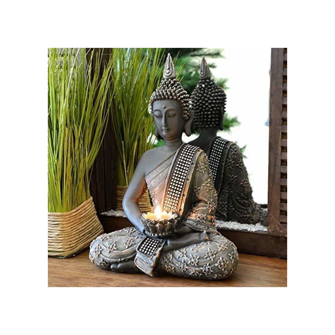 Home INtrenDU - Figura decorativa con diseño de Buda chino de 31 cm. con