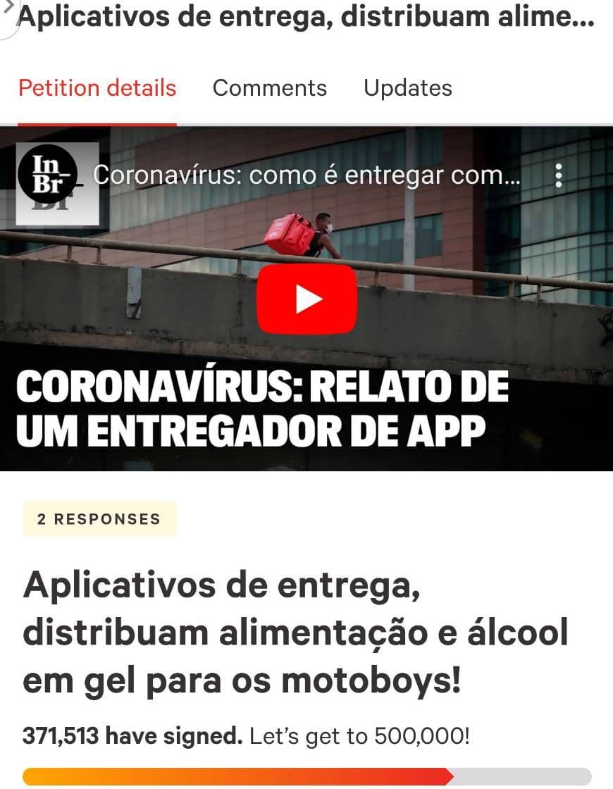 Fashion Petição: Aplicativos de entrega, distribuam alimentação 🆙🆙