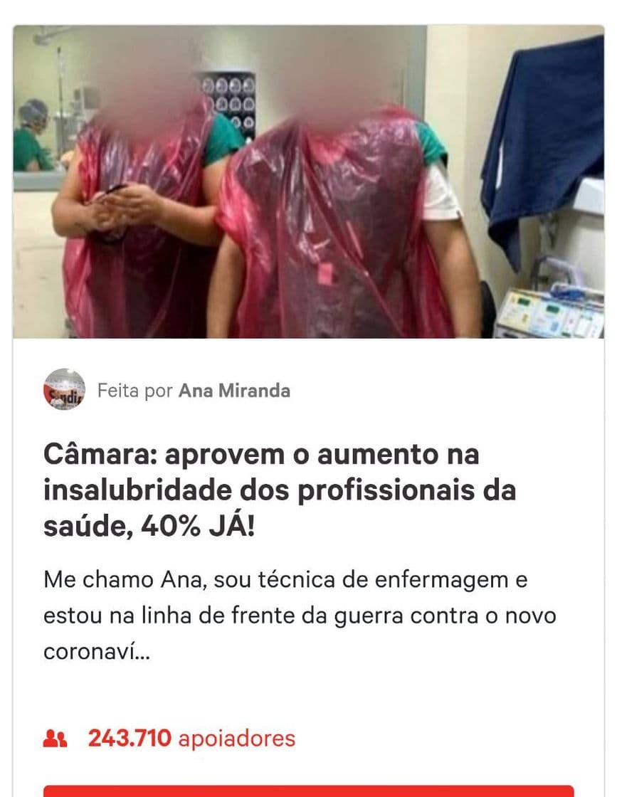 Fashion Petição: Câmara: aprovem o aumento na insalubridade 🆙🆙