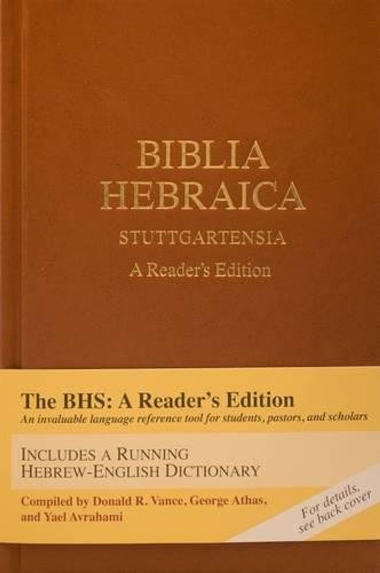 Book Biblia Hebraica Stuttgartensia: A Reader's Edition