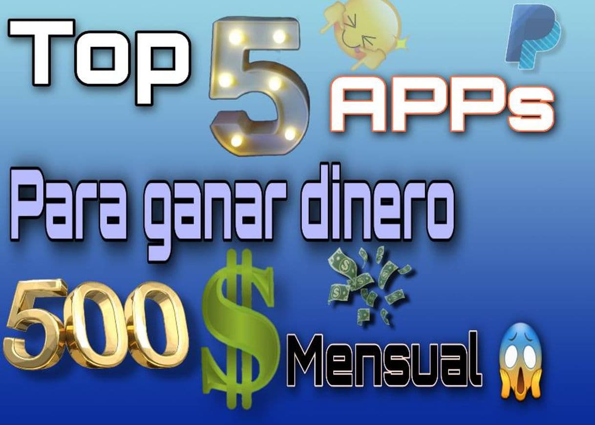 Moda Top 5 Apps para ganar dinero para PayPal 