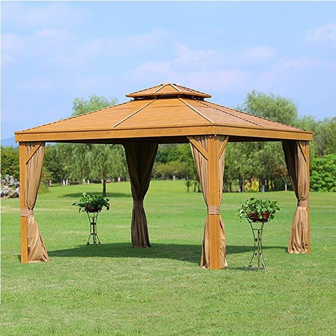 Moda DZWJ Gazebo al Aire Libre de 3.65x 3.65m, Carpa de pabellón 