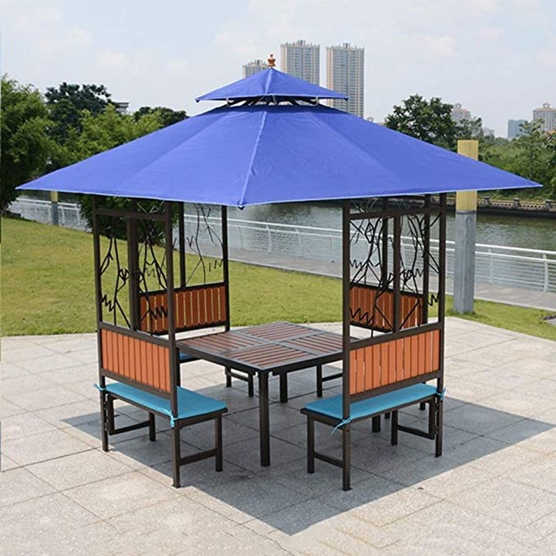 Moda DZWJ Jardín al Aire Libre Patio Gazebo Refugio 