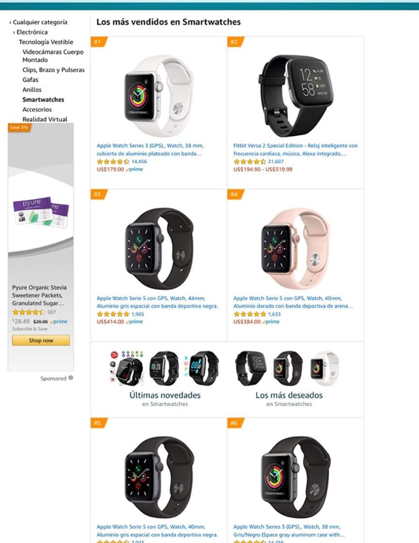 Moda SMARTWATCHES MÁS VENDIDOS