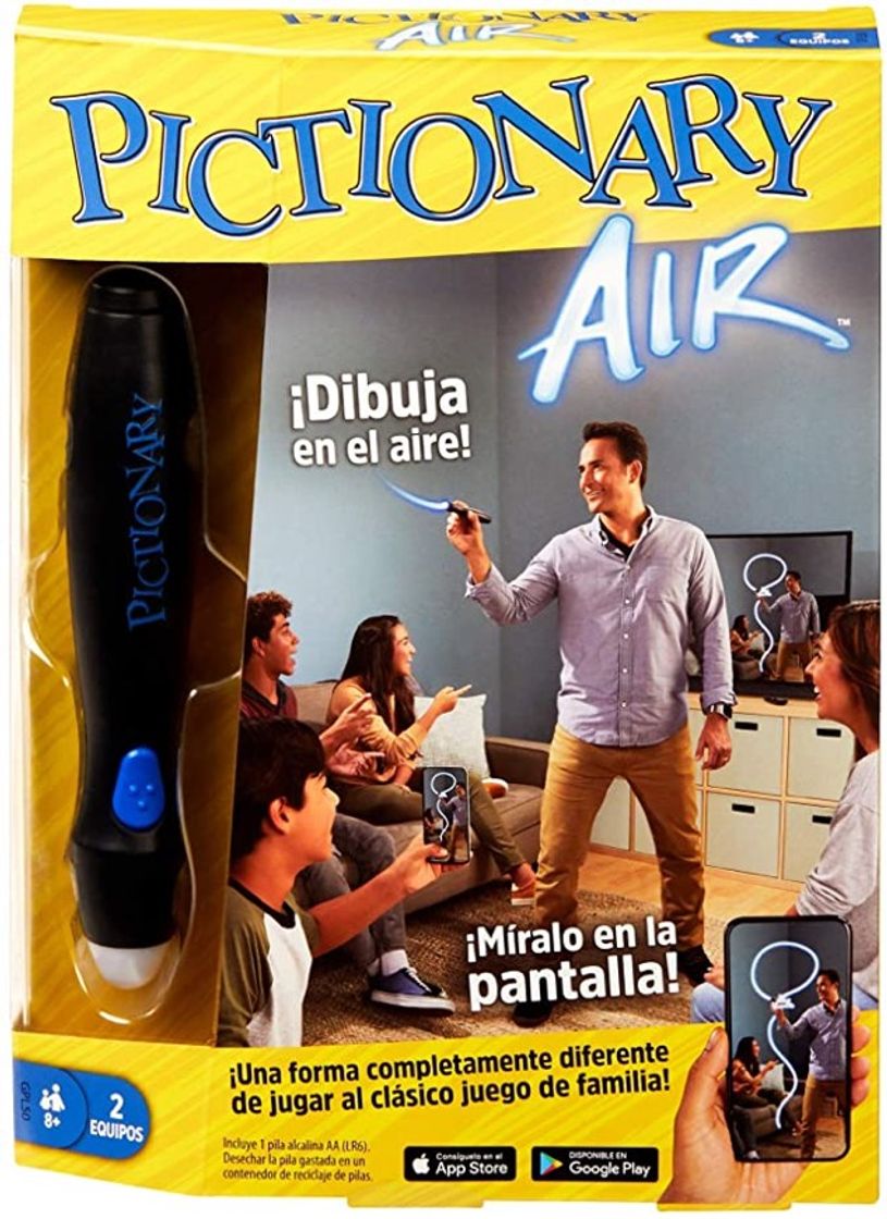 Moda Mattel Games- Pictionary Air, Juego de Mesa en español (GPL5