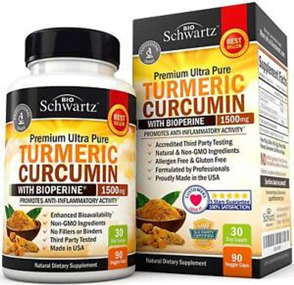 Moda Curcumina de cúrcuma con BioPerine 1500mg.