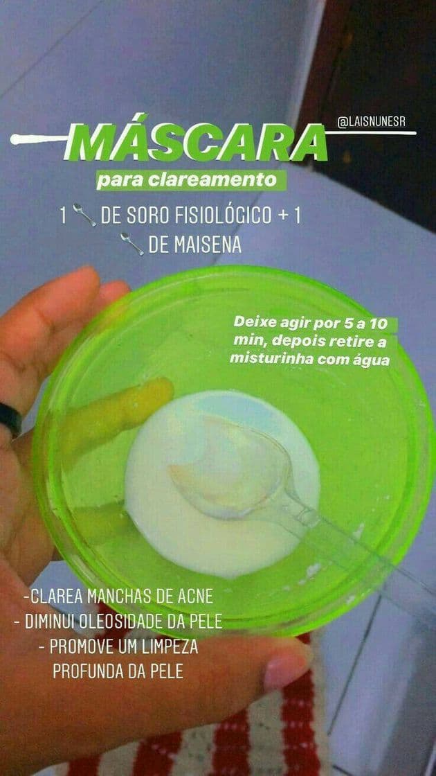 Moda Máscara facial (clareadora) 