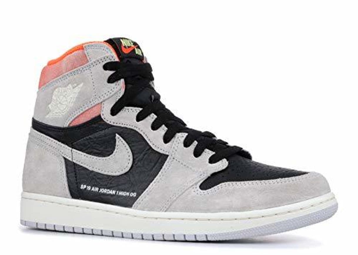 Fashion Air Jordan 1 Retro High OG 'Grey Crimson'