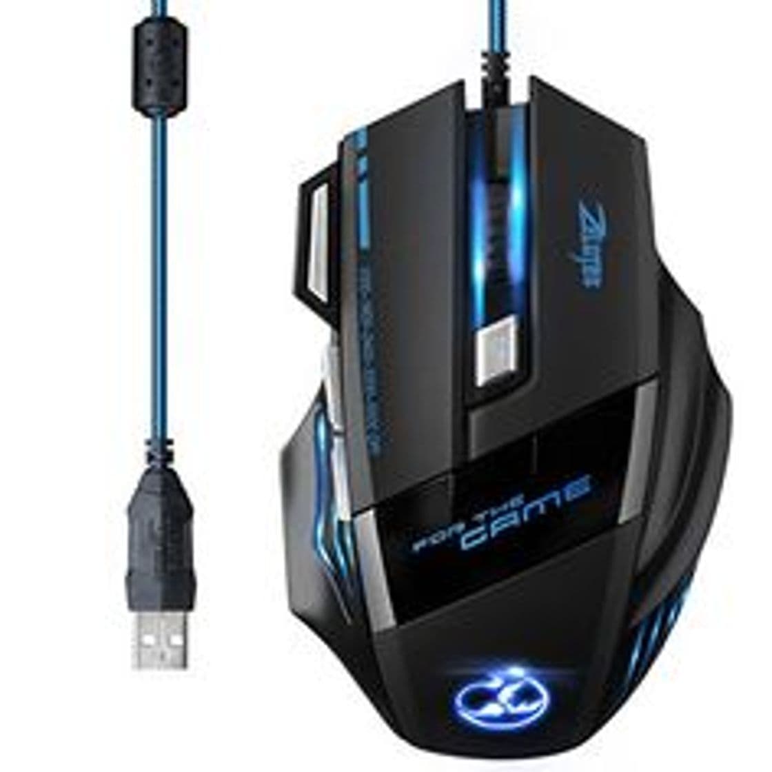 Electrónica TOPELEK Ratón Gaming Inalámbrico Clic Silencioso 7 Botones USB portátil PC 2.4G