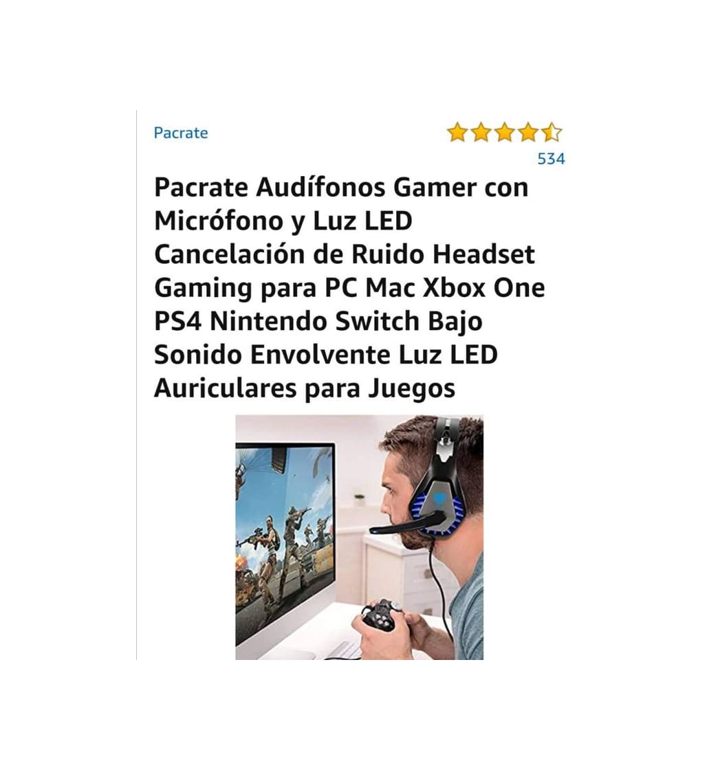 Producto Audifonos Gamer