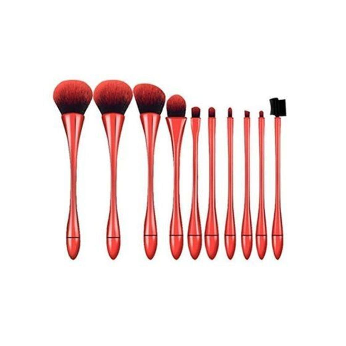 Electrónica 10pcs Nueva cáliz cintura profesional Make Up juego de pinceles de maquillaje