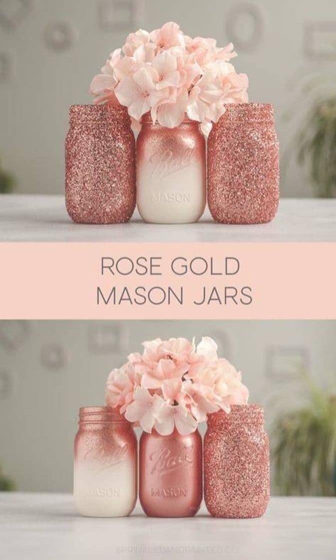 Moda Rose mason jar