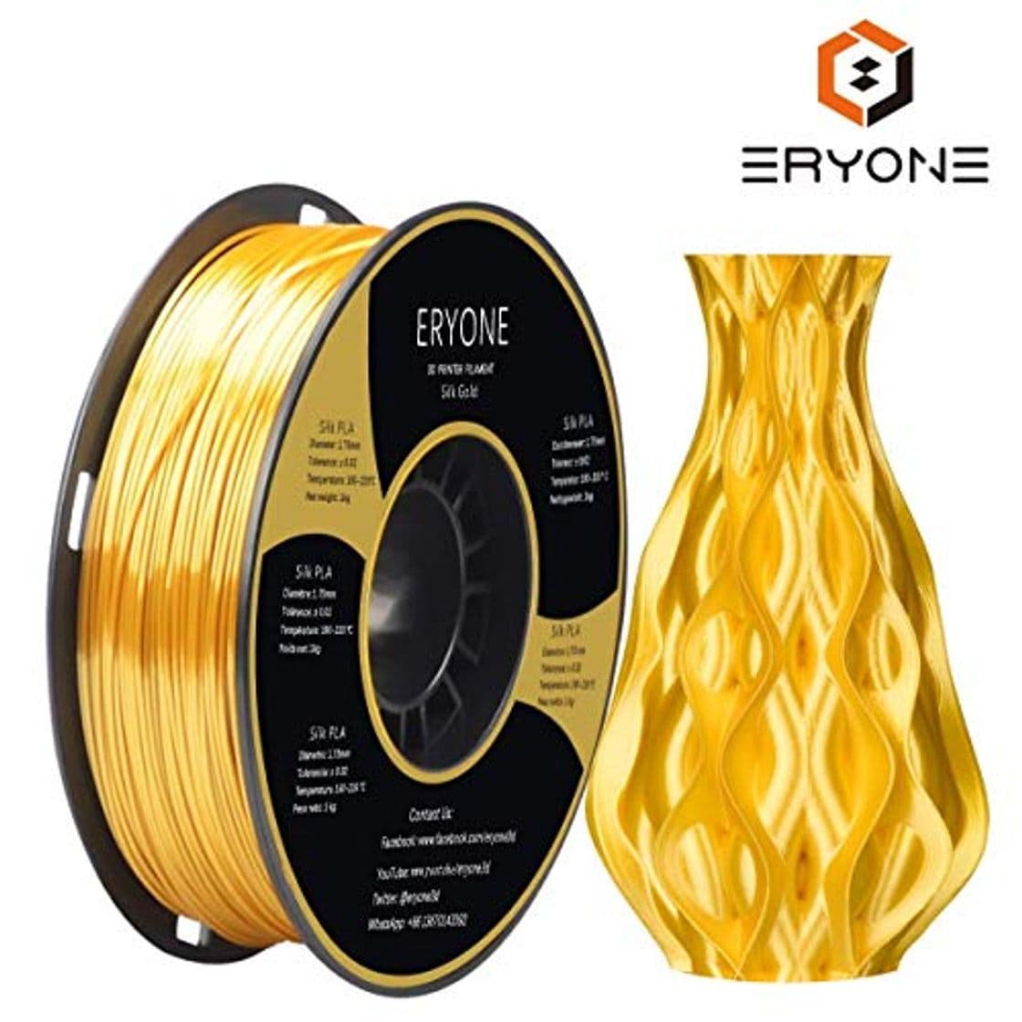 Place PLA Filamento 1.75mm Seda Oro Brillante