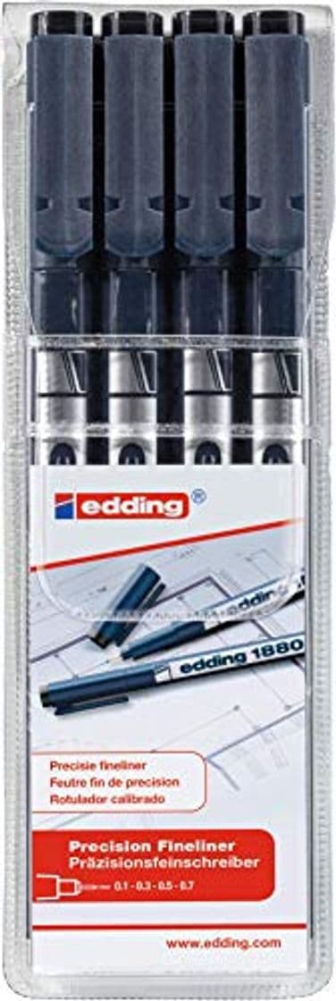 Producto Edding 1880 Drawliner - Set de rotuladores con 4 puntas