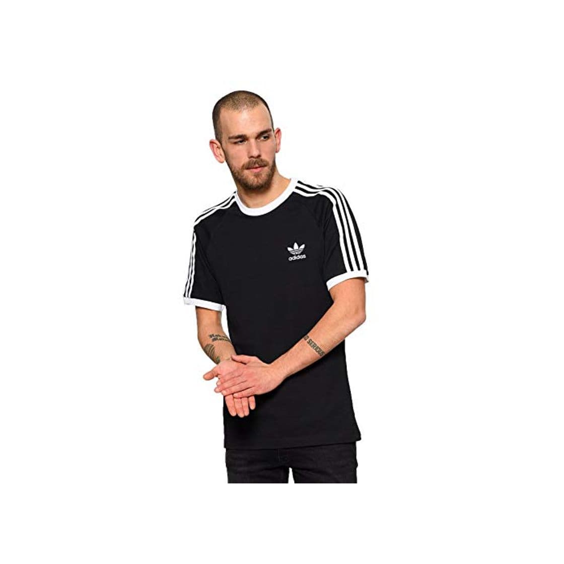 Producto adidas ropa de hombre camiseta manga corta CW1202 3 RAYAS TEE M