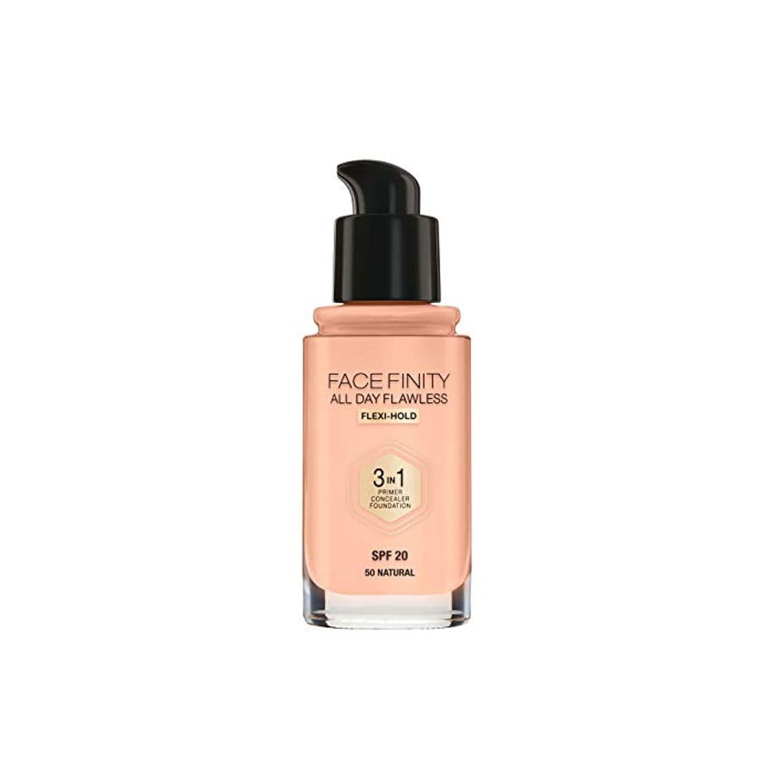 Beauty Max factor - All day flawless 3 in 1 foundation, base de maquillaje, 50 natural