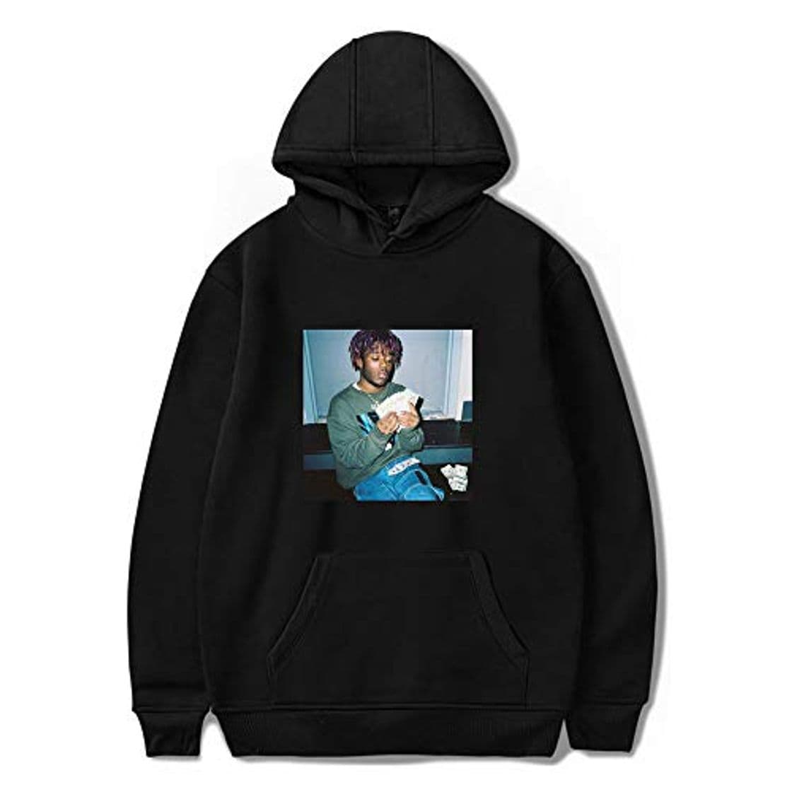 Producto ALIDONE Lil Uzi Vert Impreso Unisex Hip Hop Sudaderas con Capucha de Manga Larga para Hombres y Mujeres A1 Black M