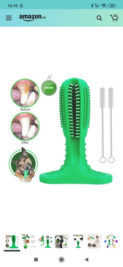 Moda Cepillo de dientes para perros