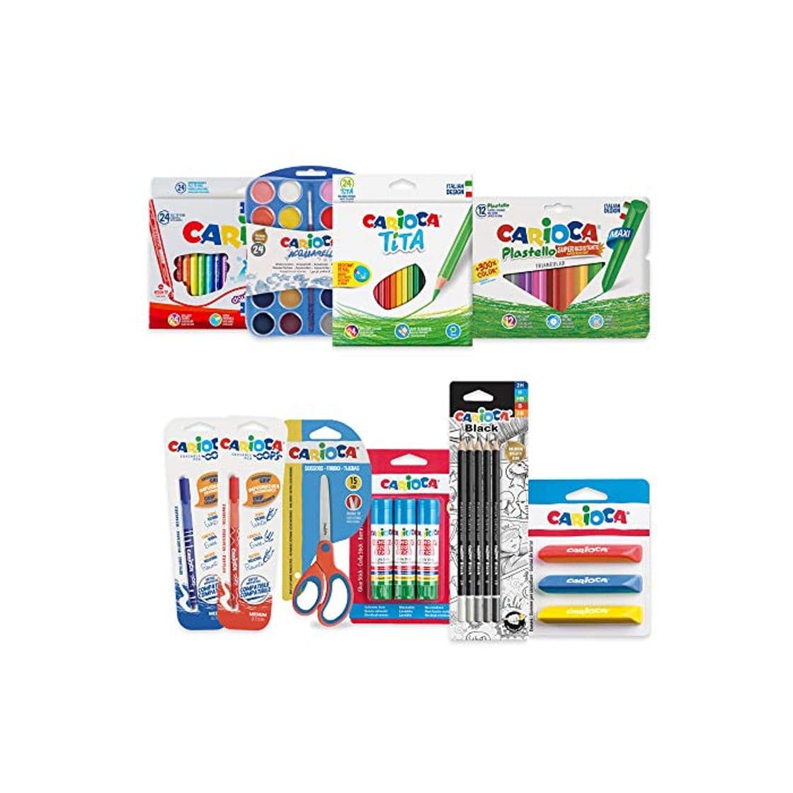 Producto CARIOCA SET VUELTA AL COLE| 53220 - Kit Productos para Colorear