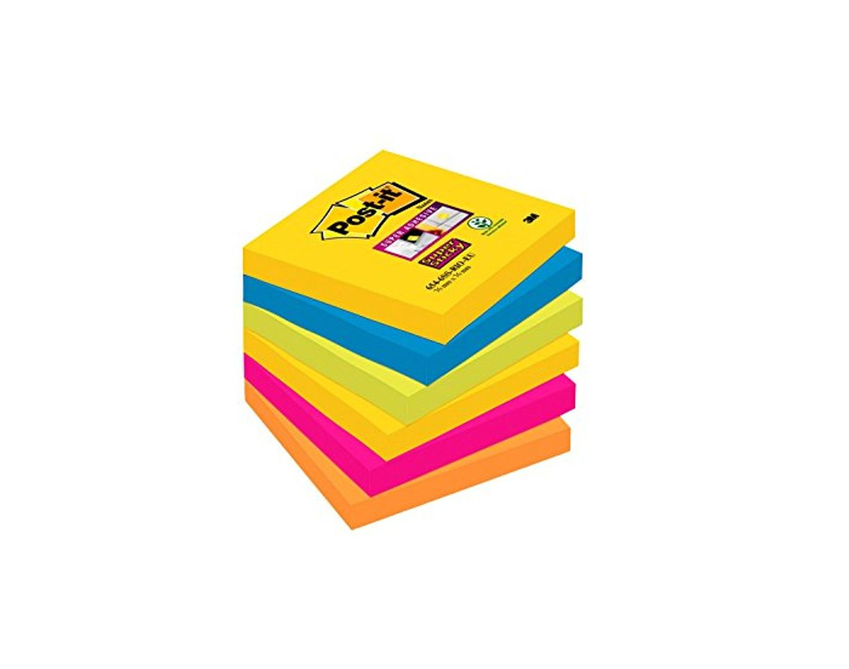 Producto Post-it Super Sticky - Pack de 6 blocs notas de 90 hojas,