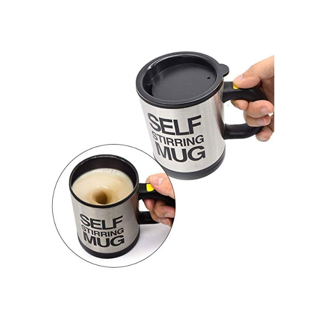 Producto Zeerkeer Taza Taza de café con trapeador automático de Acero Inoxidable Taza