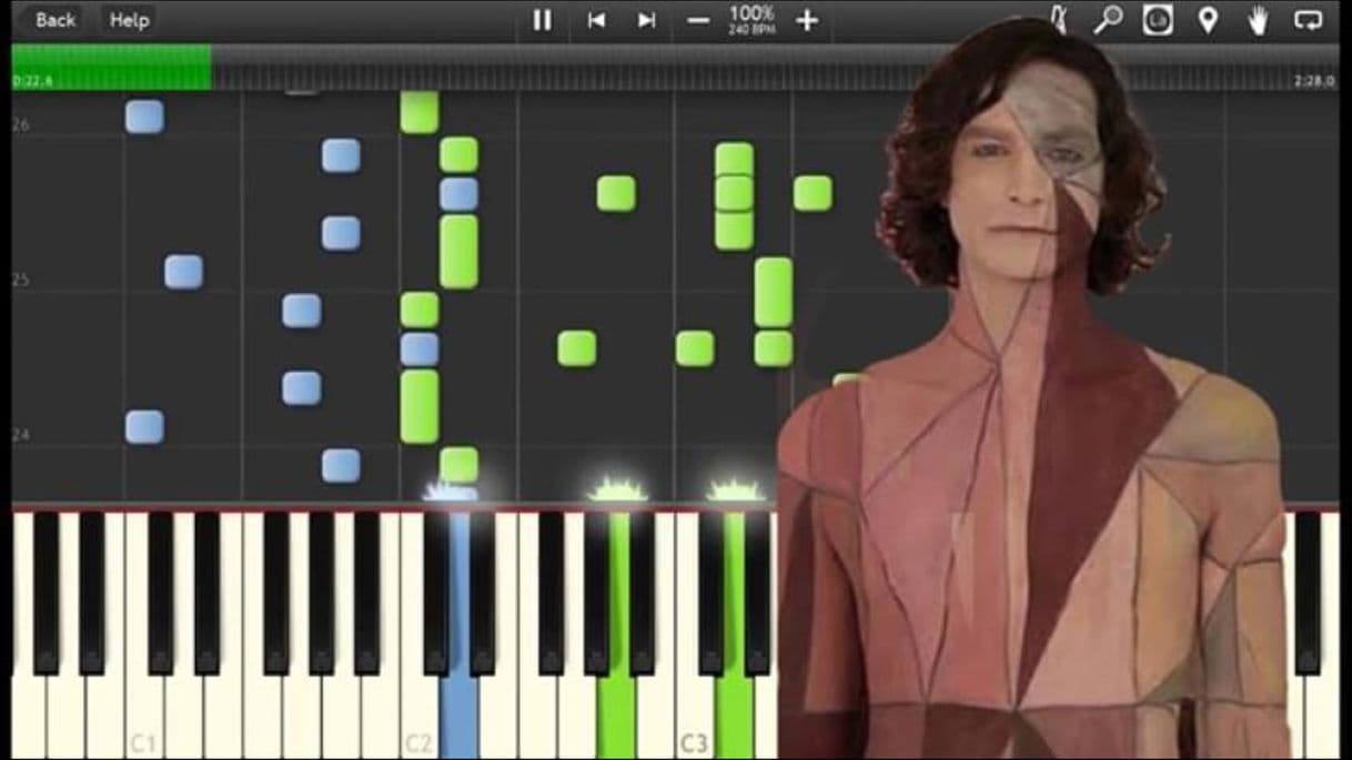 Moda Piano Gotye-somebody that i used To know