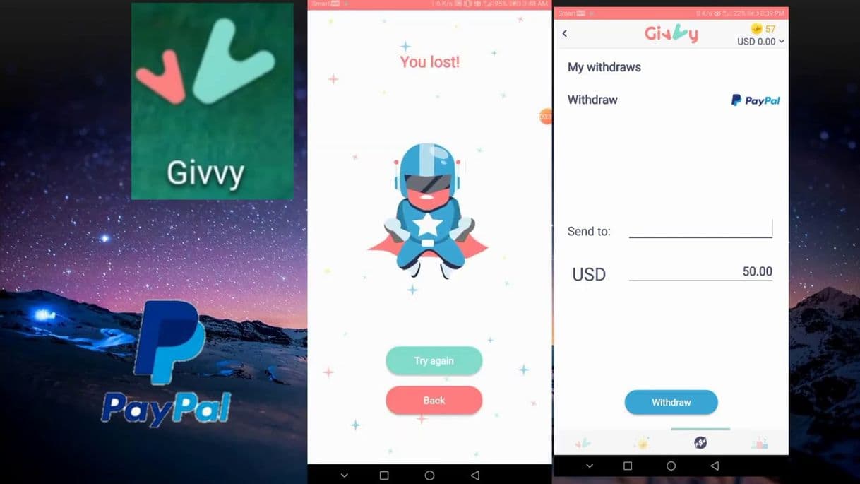 App Earn money for Free with Givvy!