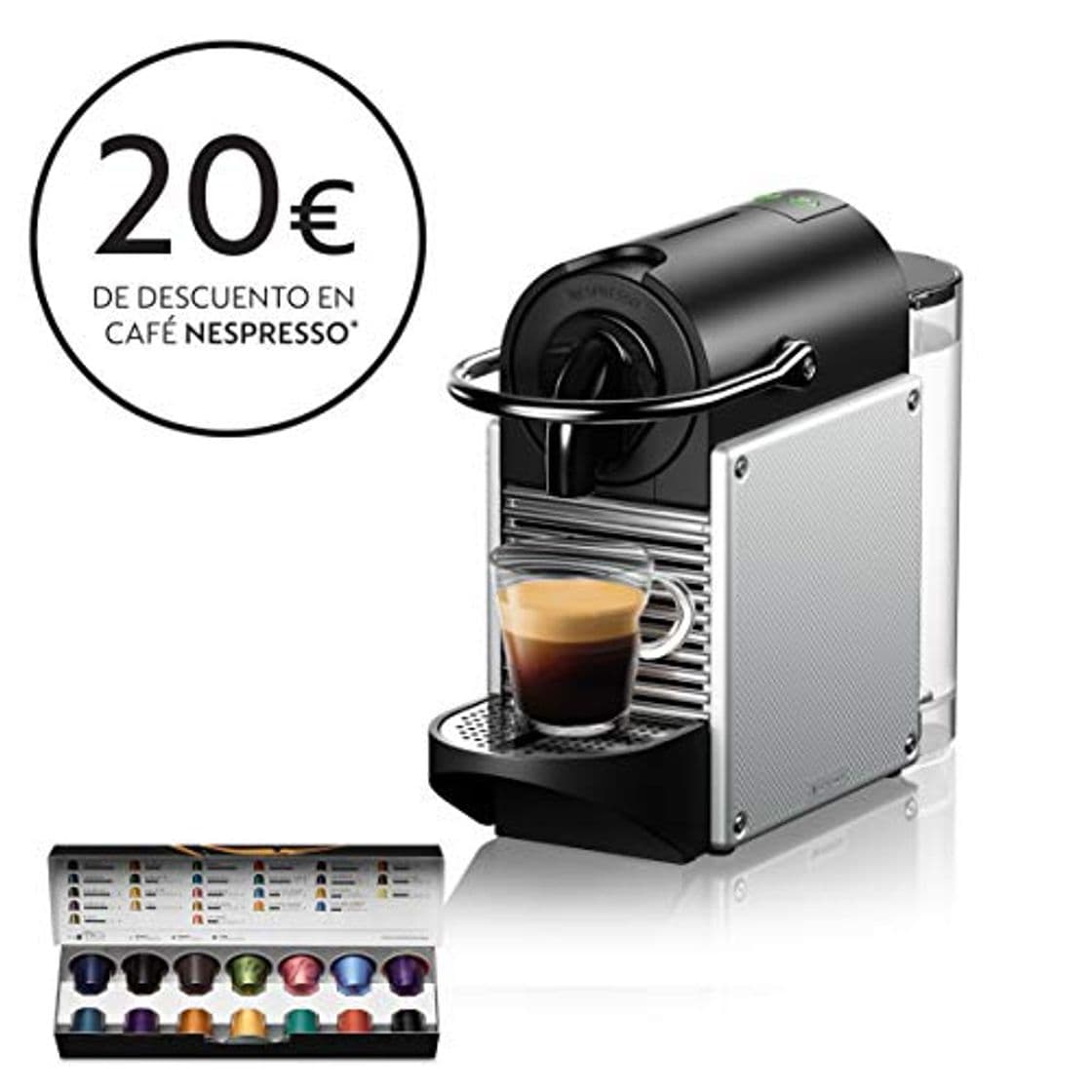 Lugar Nespresso De'Longhi Pixie EN124.S Cafetera monodosis cápsulas