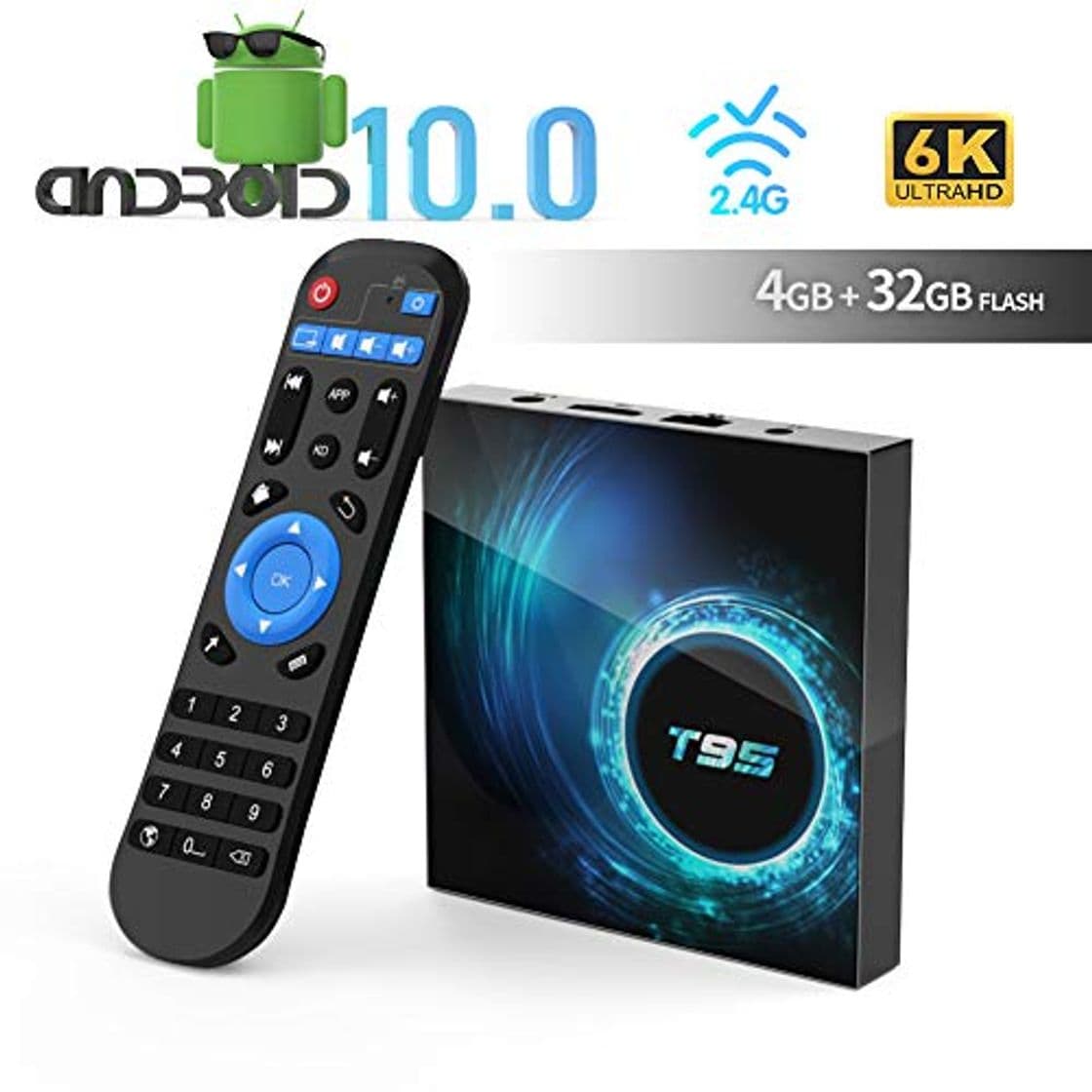 Producto Android TV Box, TUREWELL T95 Android 10.0 Allwinner H616 Quadcore 4GB RAM