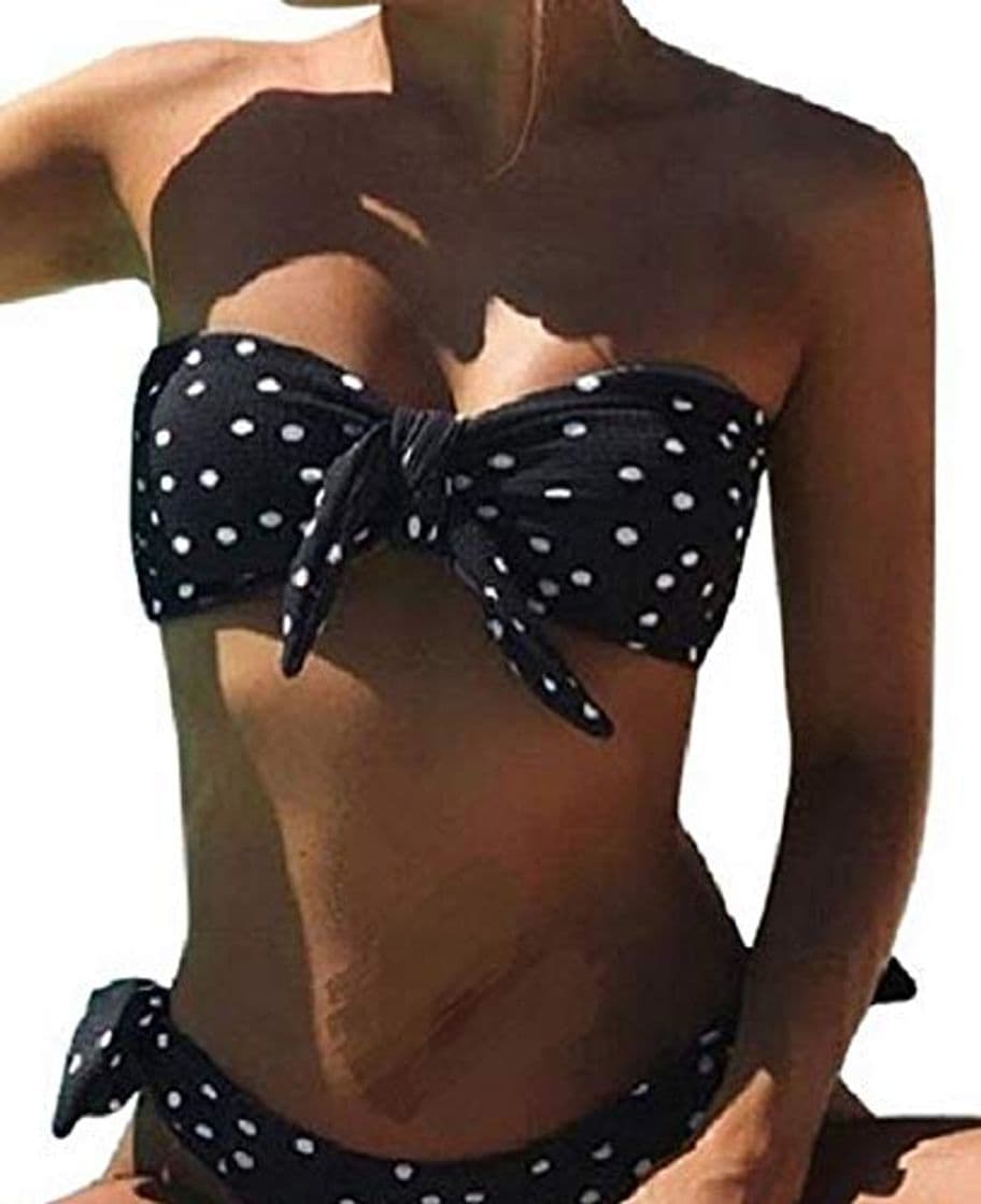 Moda UMIPUBO Bikini Mujer Dos Piezas Ropa con Estampado de Lunares Push-Up Traje