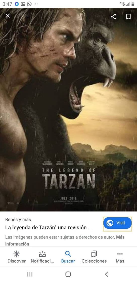 Movie La leyenda de Tarzan