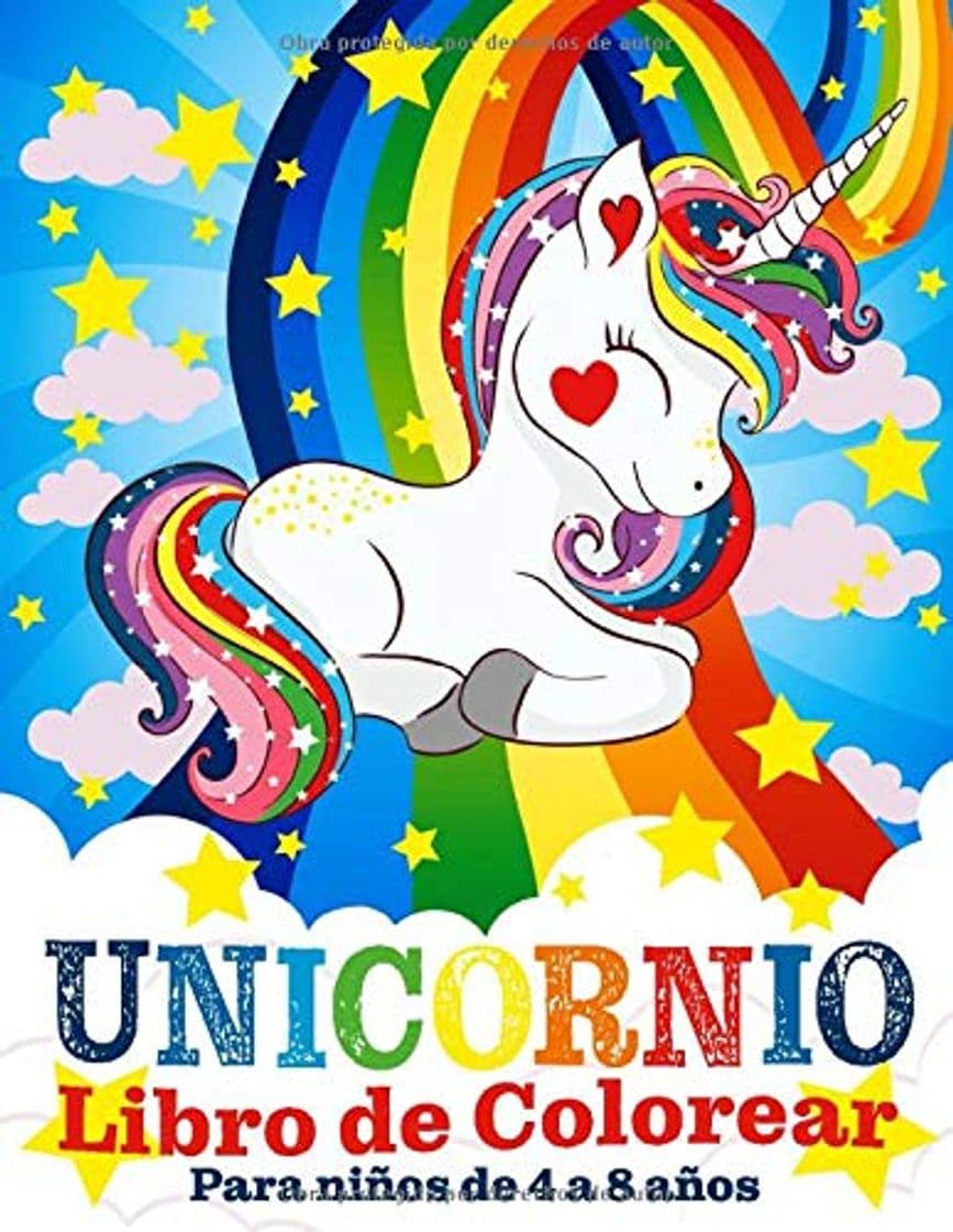 Libro Unicornio Libro de Colorear para Niños de 4 a 8 Años