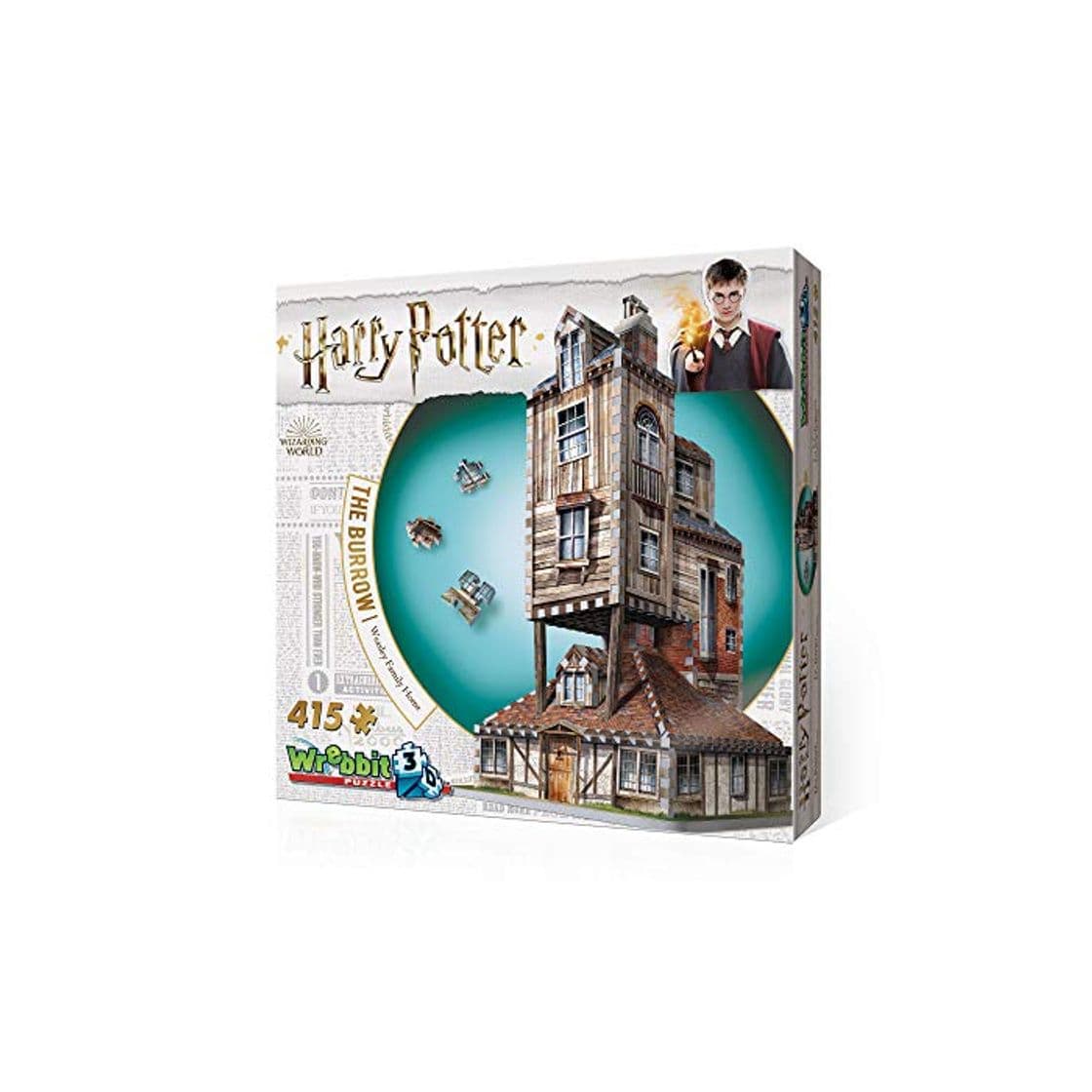 Producto Puzle 3D Wrebbit Harry Potter La casa madriguera de la familia Weasley