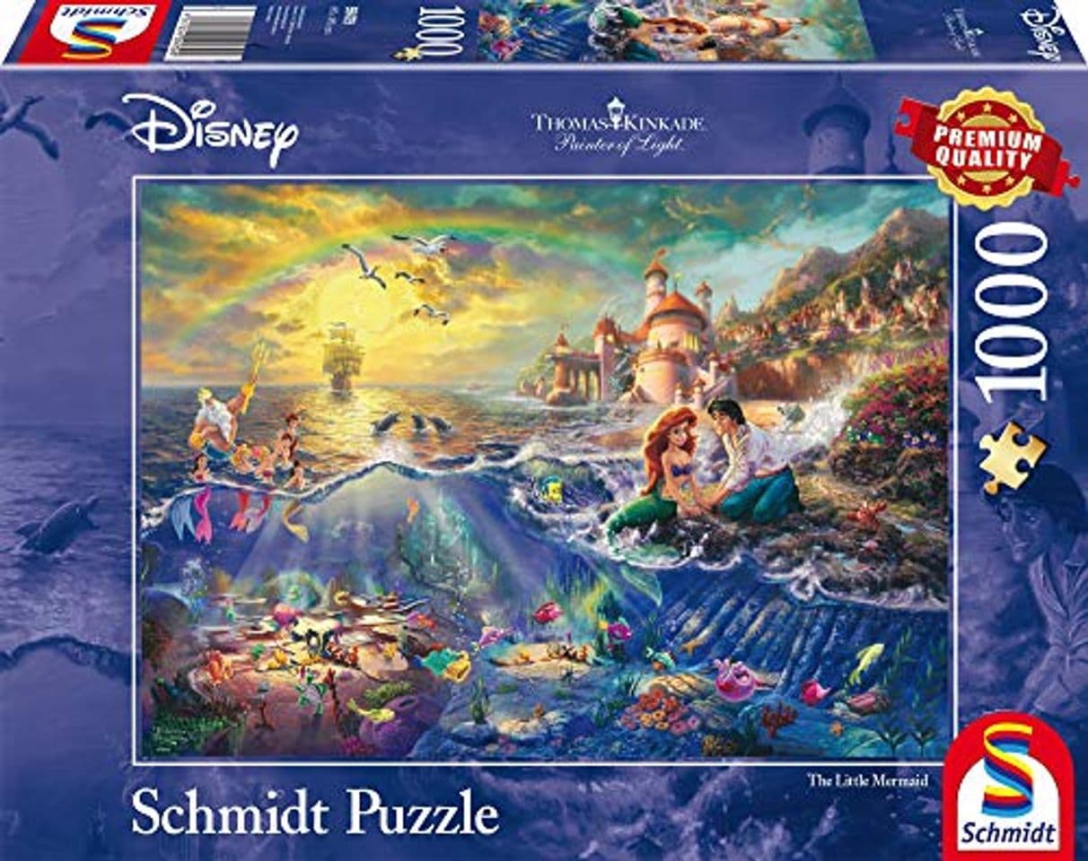 Producto Schmidt Spiele Puzzle 59479 – Puzzle Thomas Kinkade 1000 Piezas Disney Sirenita