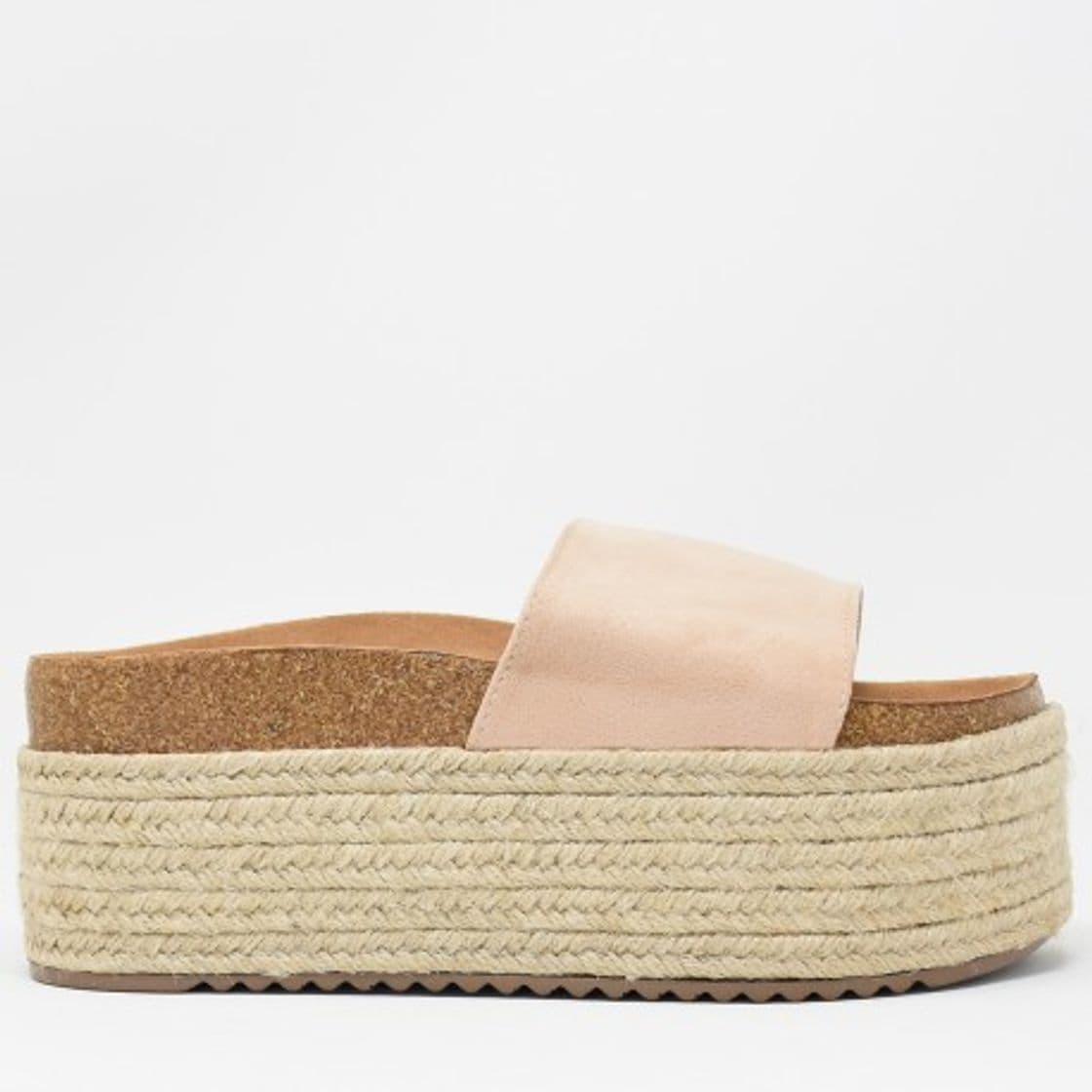 Moda Sandalias Plataforma Ancha Cocorico Nude