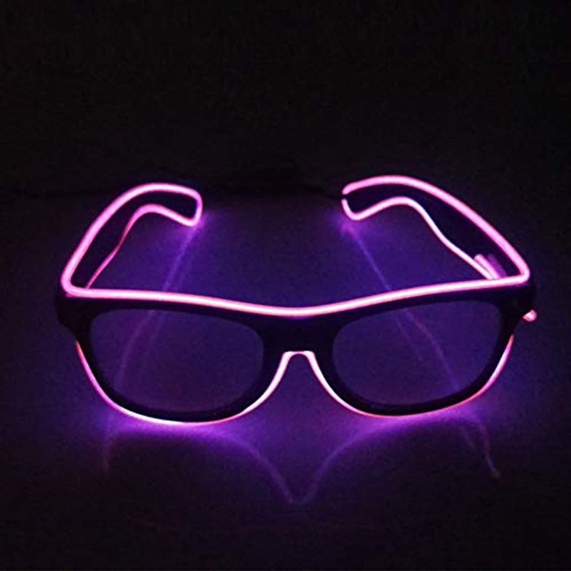 Producto Glaray Encender Gafas LED Novedad Luminosa Gafas Ajustable EL Wire Neon Rave