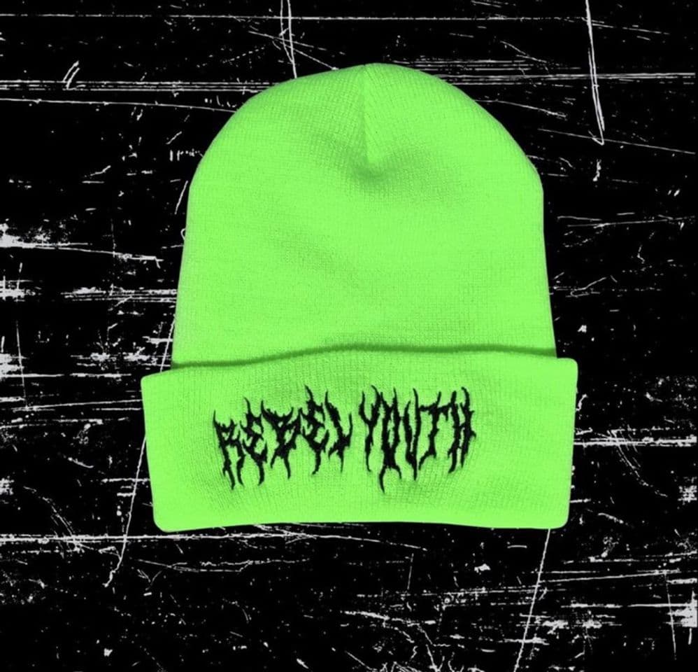 Producto Neon Green Metal Logo Beanie