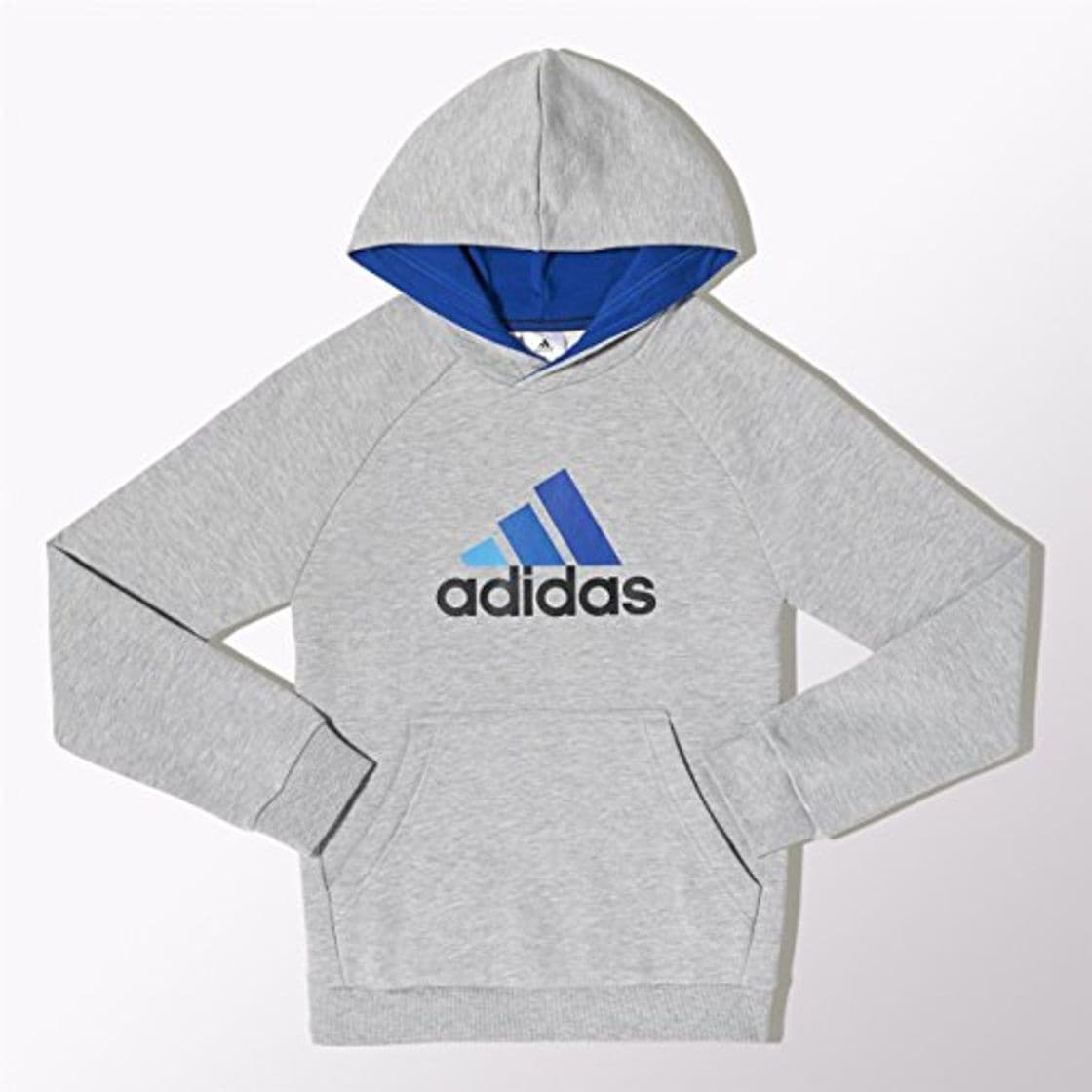 Fashion adidas YB ESS Hoddy Boy 's Sudadera Multicolor Azul