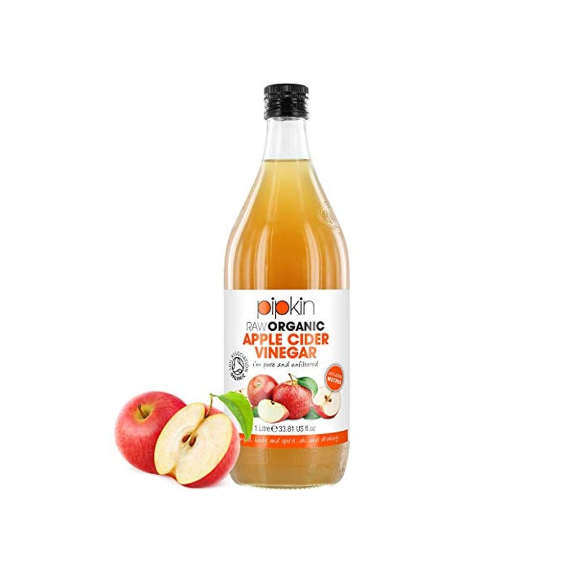 Producto Pipkin Vinagre de Sidra de Manzana 100% Orgánico, Con Madre, Puro, Sin